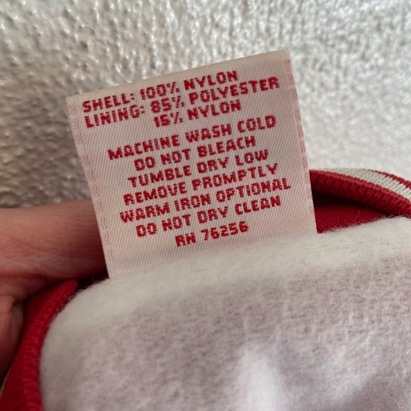 Vintage 80s Red Satin Varsity Jacket Cardinal USA - Picture 13 of 16